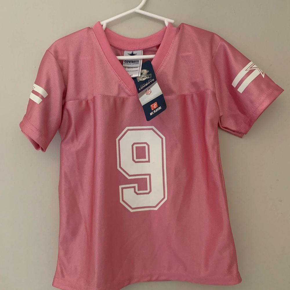 4t pink nfl football Texas Dallas cowboys jersey